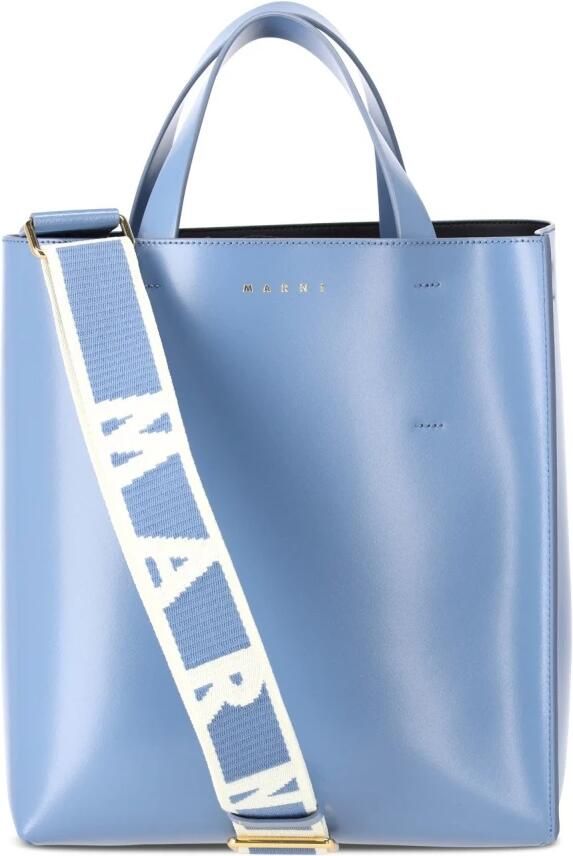 Marni Crossbody bags Hohe Tote Bag Museo in blauw