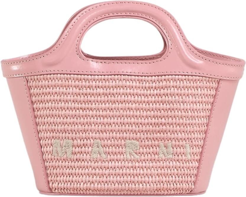 Marni Crossbody bags Tropicalia Micro Handbag in poeder roze