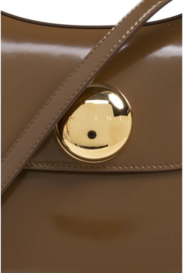 Marni Crossbody bags Saddle Bag in bruin - Foto 5