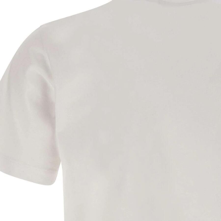 Marni Heren Wit Katoenen T-shirt met Logo White Heren