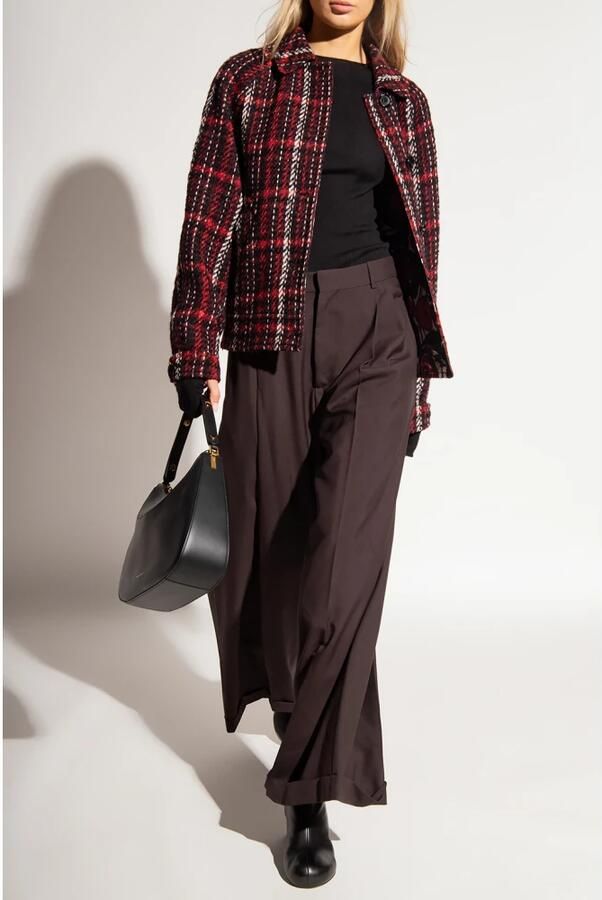 Marni Hoge taille wollen broek Bruin Dames - Foto 4