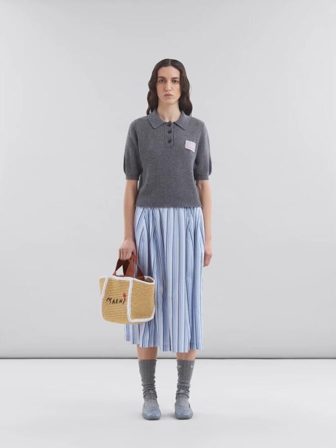 Marni Stijlvolle Tote Tas voor Winkelen Beige Dames - Foto 6