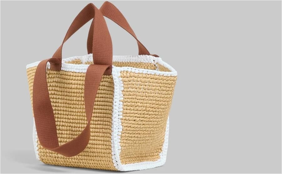 Marni Stijlvolle Tote Tas voor Winkelen Beige Dames - Foto 9