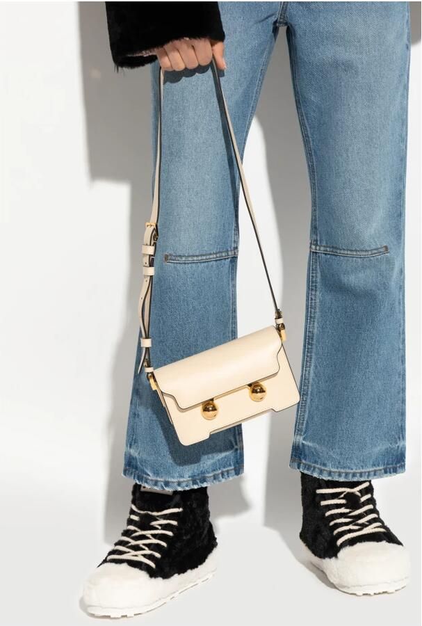 Marni Stijlvolle Winkel Tas voor Dagelijks Gebruik Beige Dames - Foto 6