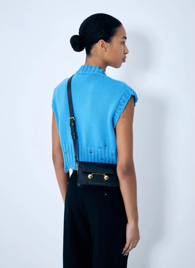 Marni Mini Schoudertas met Gouden Hardware Black Dames - Foto 4