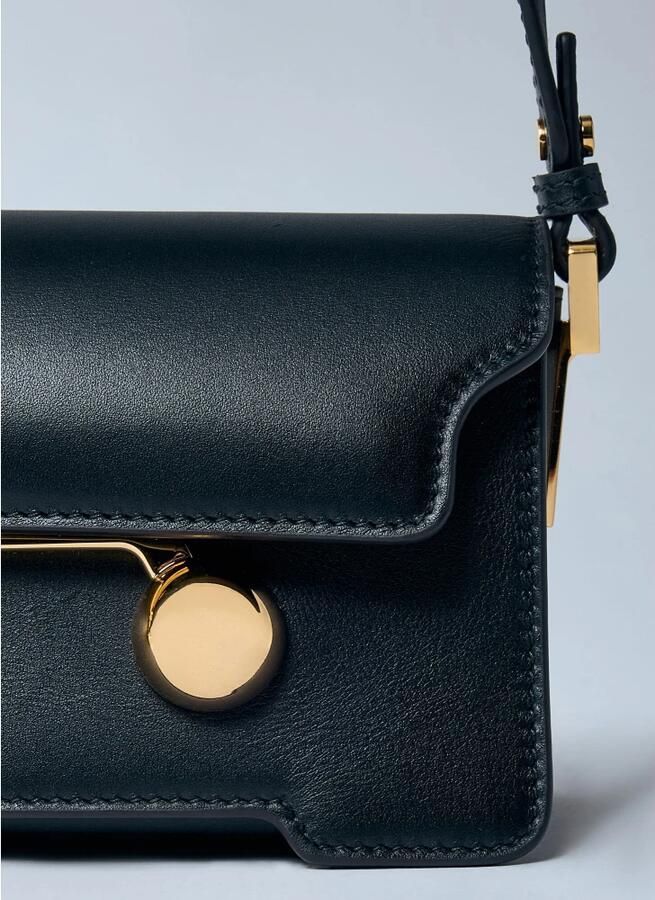 Marni Mini Schoudertas met Gouden Hardware Black Dames - Foto 3