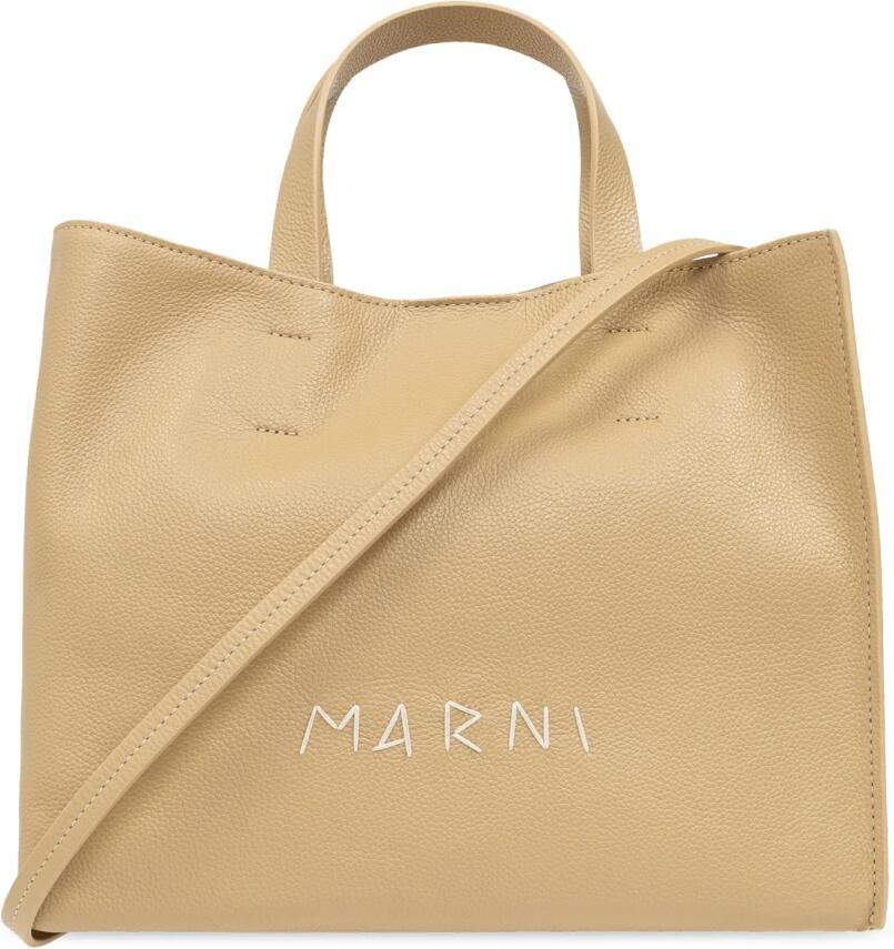 Marni Totes & shoppers Museo Soft Bag in beige