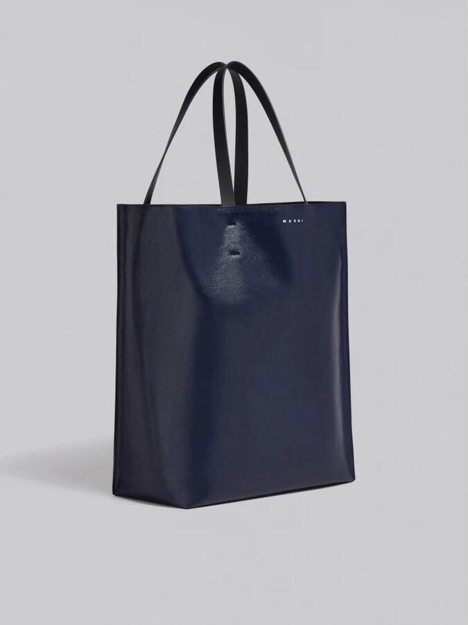 Marni Museo soft grote tas van leer Blue Heren - Foto 4