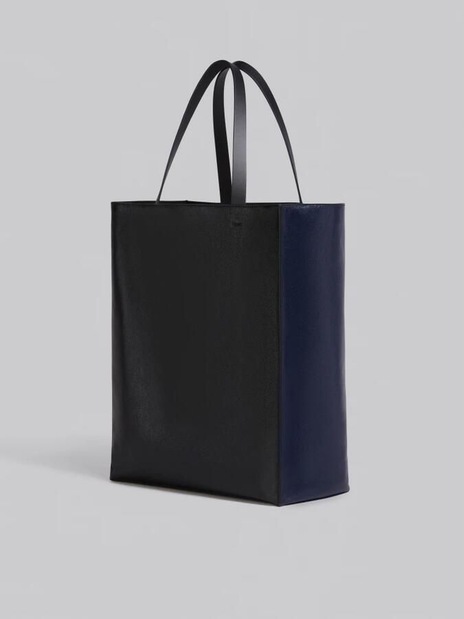Marni Museo soft grote tas van leer Blue Heren - Foto 5