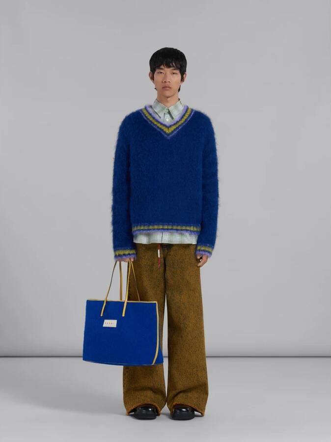 Marni Shoppers & Totes Janus Reversible Tote Bag in blauw - Foto 6