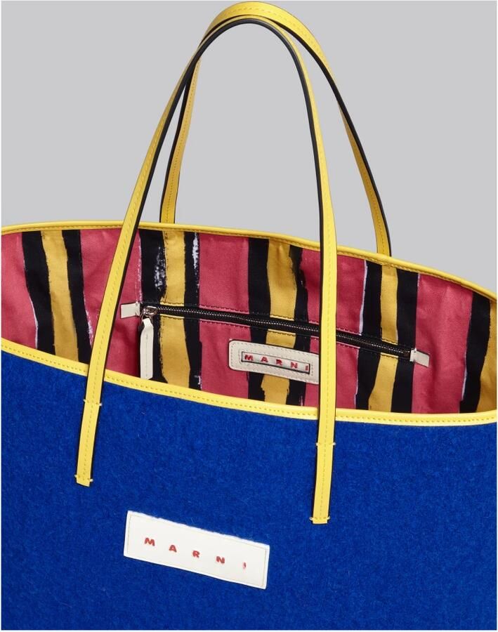 Marni Shoppers & Totes Janus Reversible Tote Bag in blauw - Foto 5