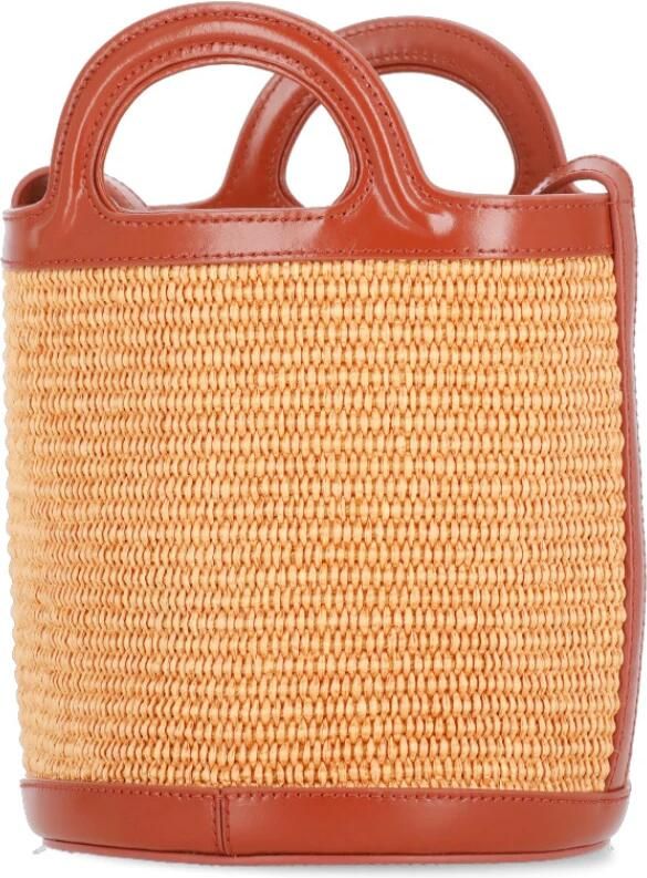 Marni Tropicalia Bucket Tas Vrouwen Koordsluiting Orange Dames - Foto 4
