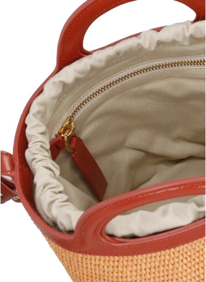 Marni Tropicalia Bucket Tas Vrouwen Koordsluiting Orange Dames - Foto 3