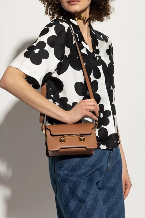 Marni Crossbody bags Mini Shoulder Bag in bruin - Foto 8