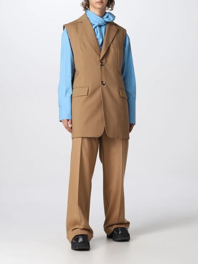 Marni Stijlvolle Gilet voor laagjes Beige Dames