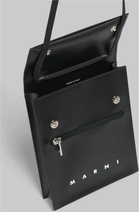 Marni Zwarte Crossbody Tas Synthetisch Materiaal Black Heren - Foto 3