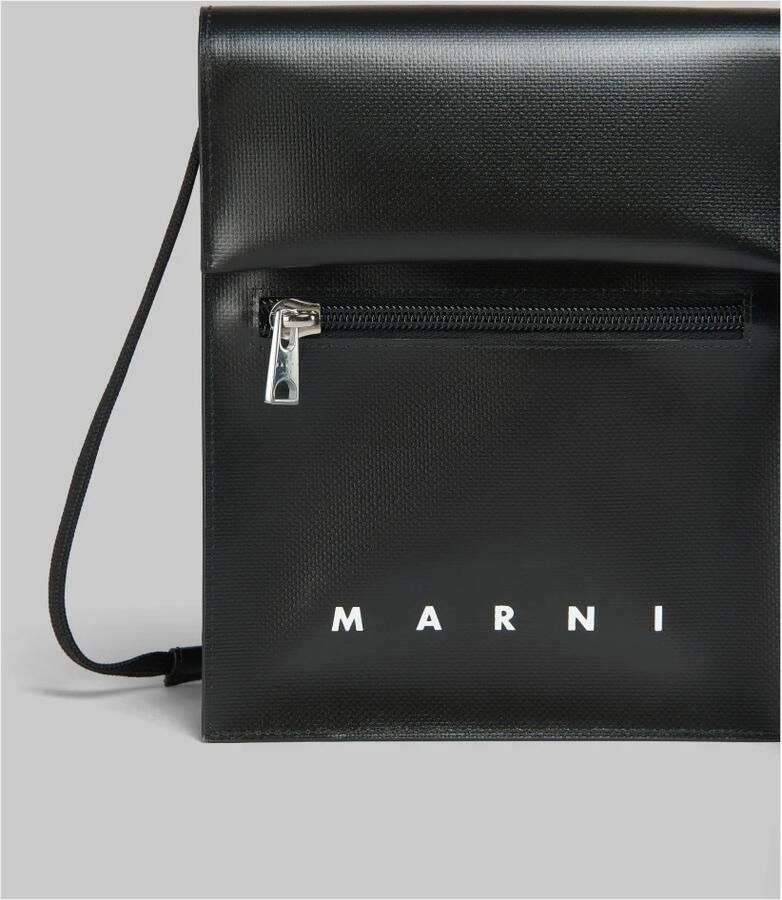 Marni Zwarte Crossbody Tas Synthetisch Materiaal Black Heren
