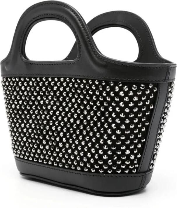 Marni Tropicalia Micro Schoudertas Kristalversiering Black Dames - Foto 8