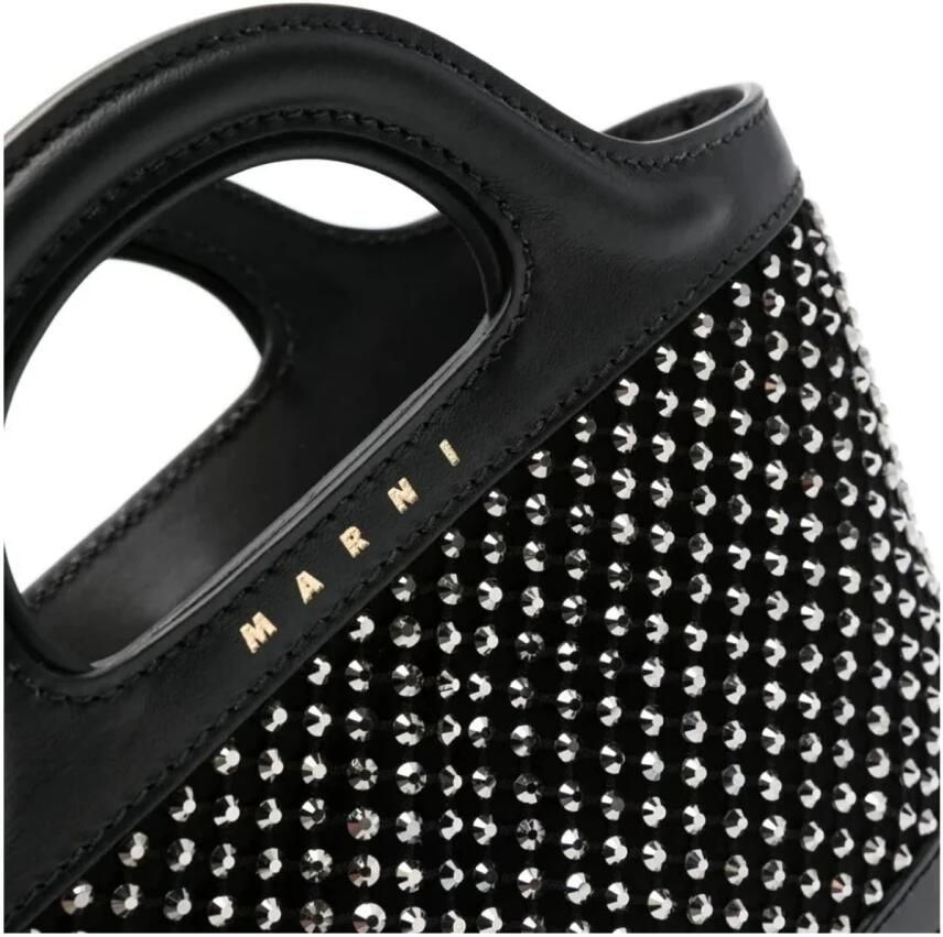 Marni Tropicalia Micro Schoudertas Kristalversiering Black Dames - Foto 5