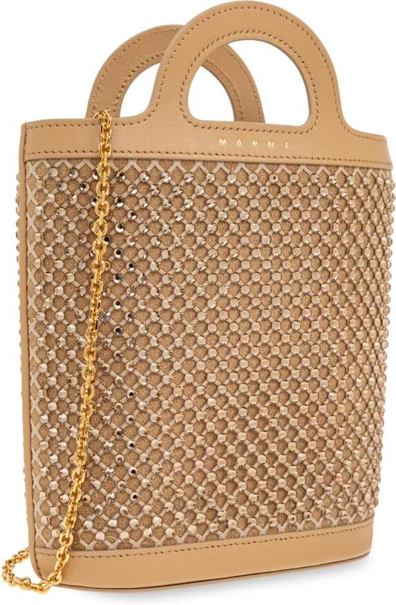 Marni Hobo bags "Tropicalia" Nano Bag Brown in bruin - Foto 5