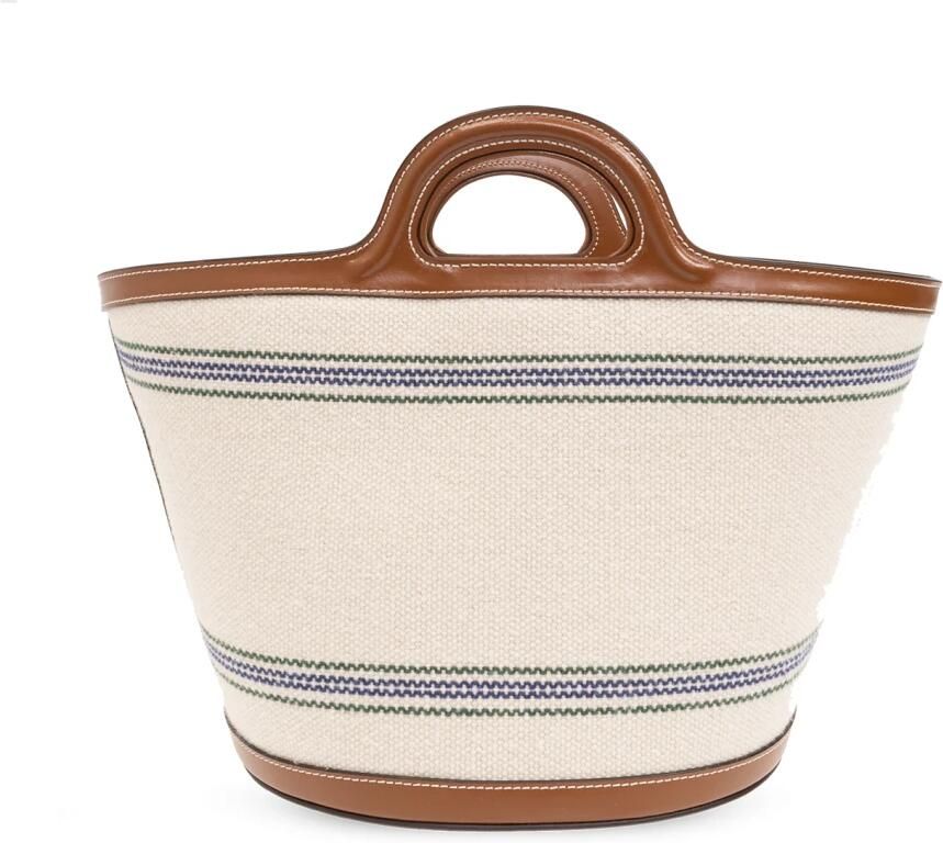Marni Crossbody bags Kleine Tasche Tropicalia mit Schriftzug in beige - Foto 2