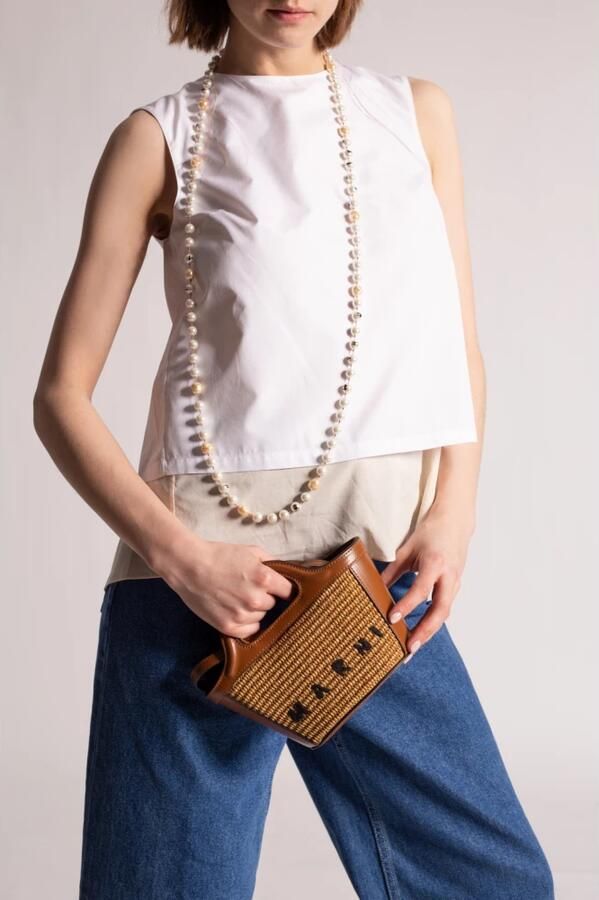 Marni Stijlvolle Handtas voor Dagelijks Gebruik Brown Dames - Foto 9
