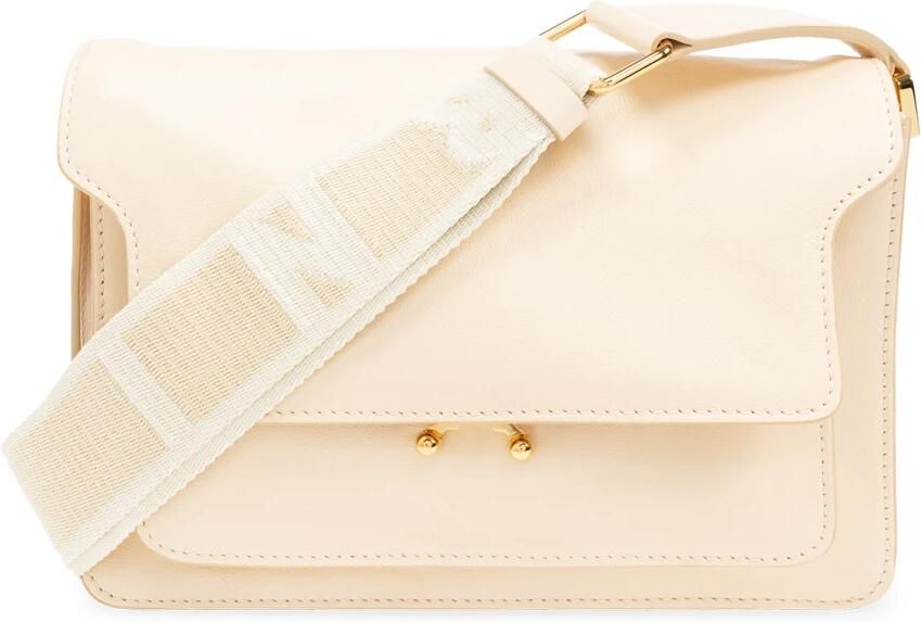 Marni Crossbody bags Trunk Soft Medium in crème
