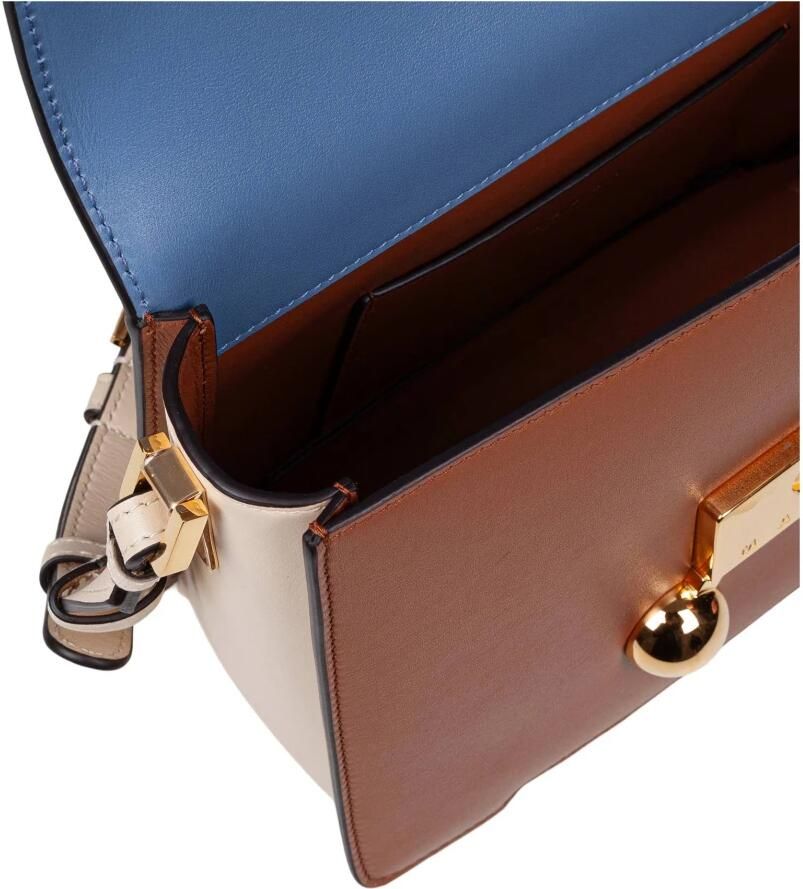 Marni Trunkaroo Leren Schoudertas Lichtblauw Multicolor Dames - Foto 3
