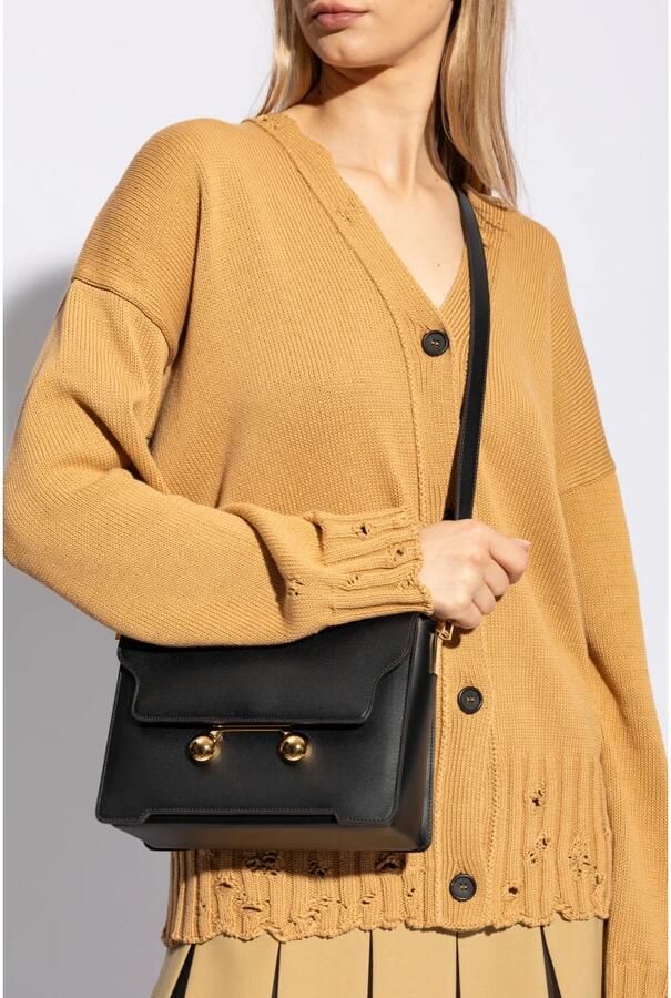 Marni Trunkaroo Schoudertas met Stud Details Black Dames - Foto 5