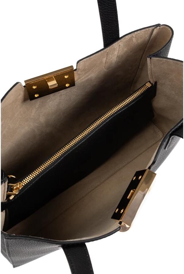 Marni Shoppers & Totes Black Handbag With Gold-Tone Clasp in zwart - Foto 5