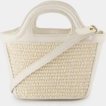 Marni Witte Katoenen Micro Portemonnee Tropicalia Beige Dames - Foto 6