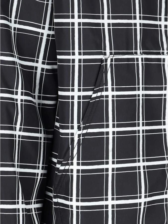 Marni Zwarte Geruite Gewatteerde Jas Black Heren - Foto 3