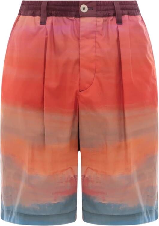 Marni Multicolor Casual Shorts Ss23 Meerkleurig Heren