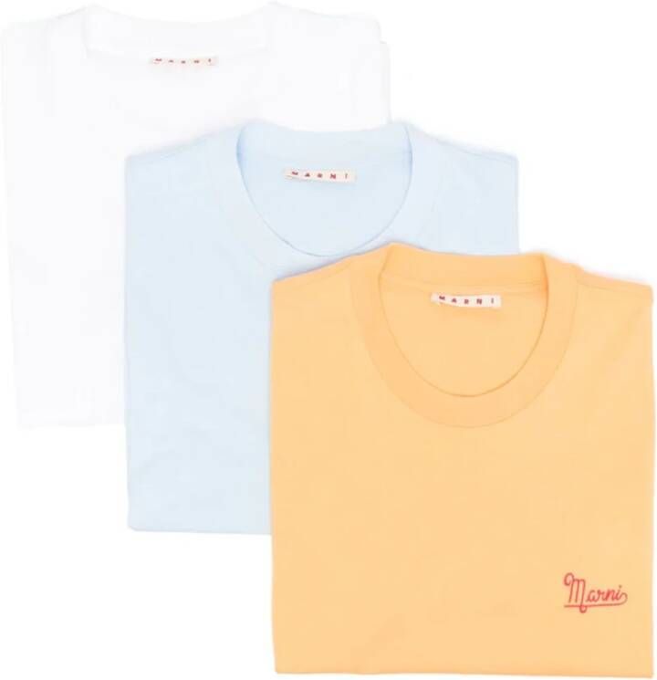 Marni MultiColour Dames Katoenen T-shirts Set Meerkleurig Dames
