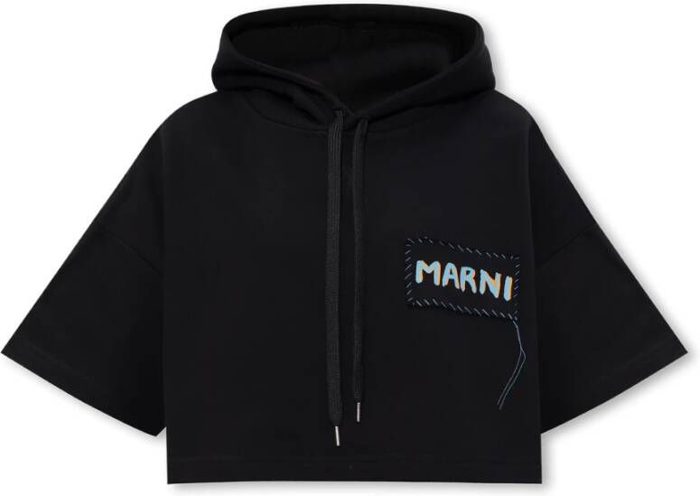 Marni Oversized hoodie Zwart Dames