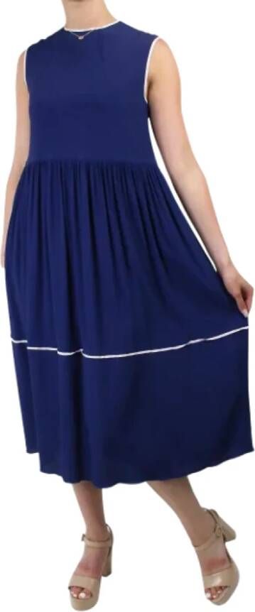 Marni Pre-owned Acetate dresses Blauw Dames