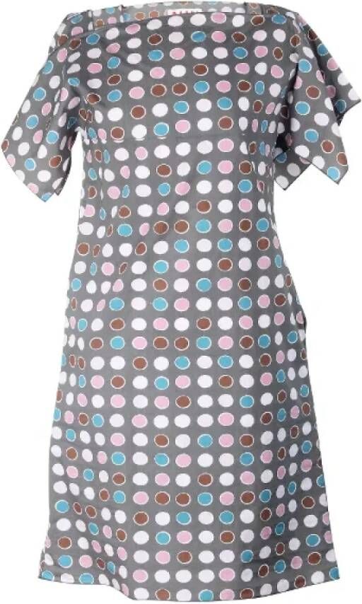 Marni Pre-owned Cotton dresses Grijs Dames