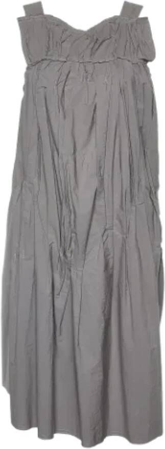 Marni Pre-owned Cotton dresses Grijs Dames