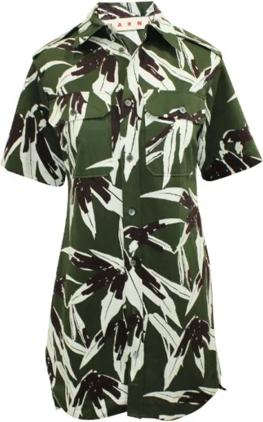 Marni Pre-owned Cotton dresses Groen Dames
