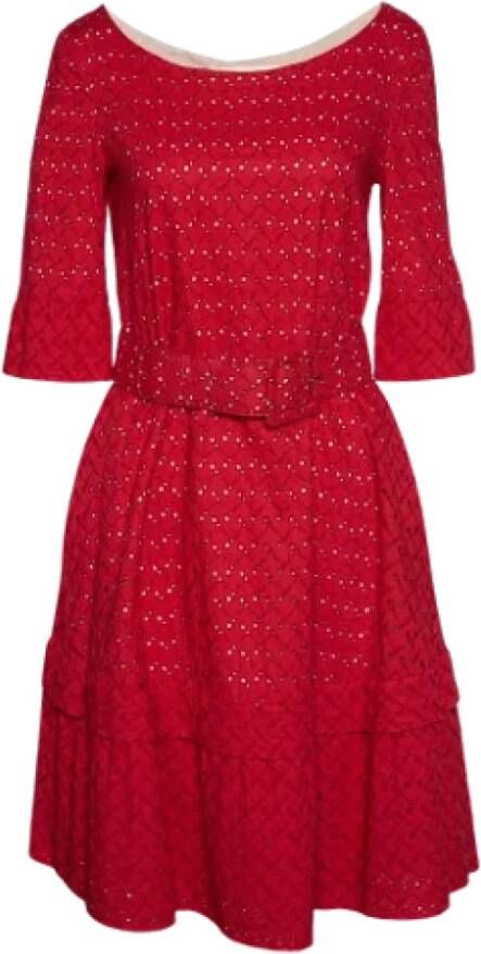 Marni Pre-owned Cotton dresses Rood Dames
