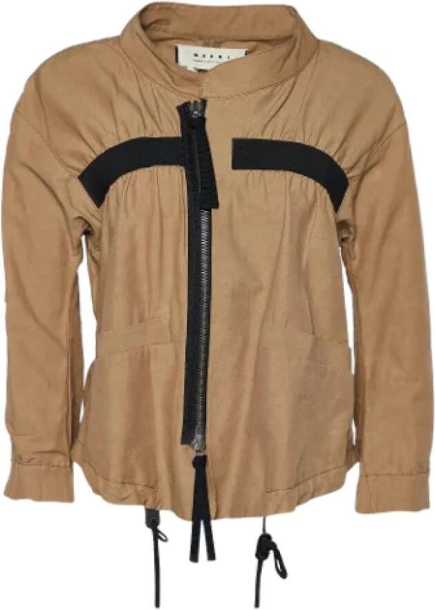 Marni Pre-owned Cotton outerwear Bruin Dames