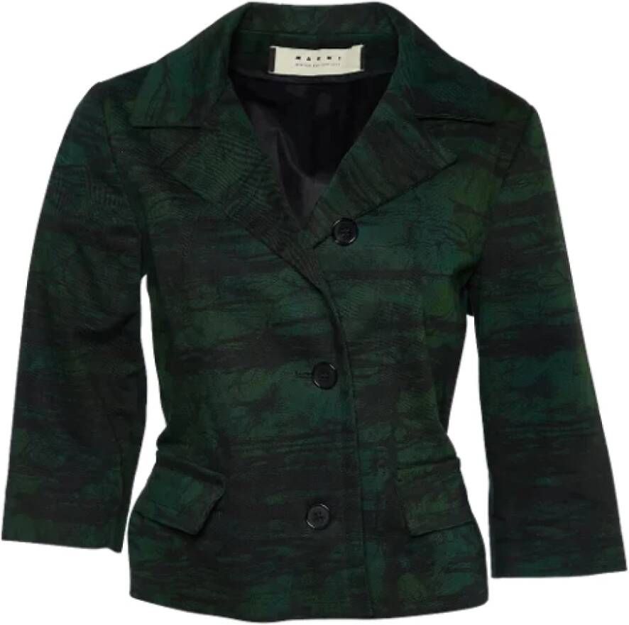 Marni Pre-owned Cotton outerwear Groen Dames