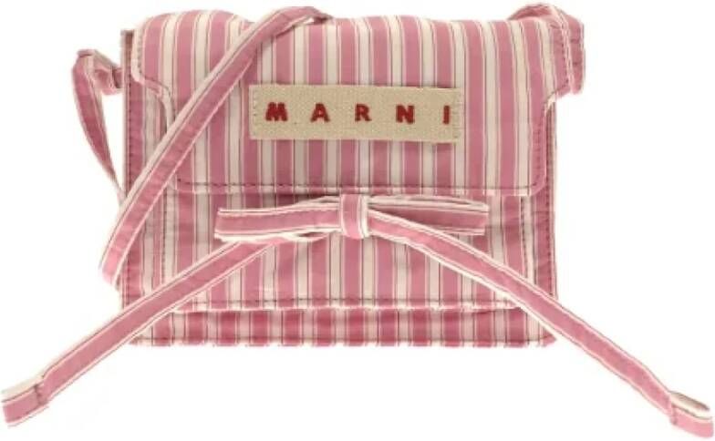 Marni Pre-owned Cotton shoulder-bags Roze Dames