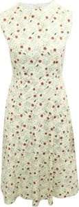Marni Pre-owned Dress With Red Print Beige Dames