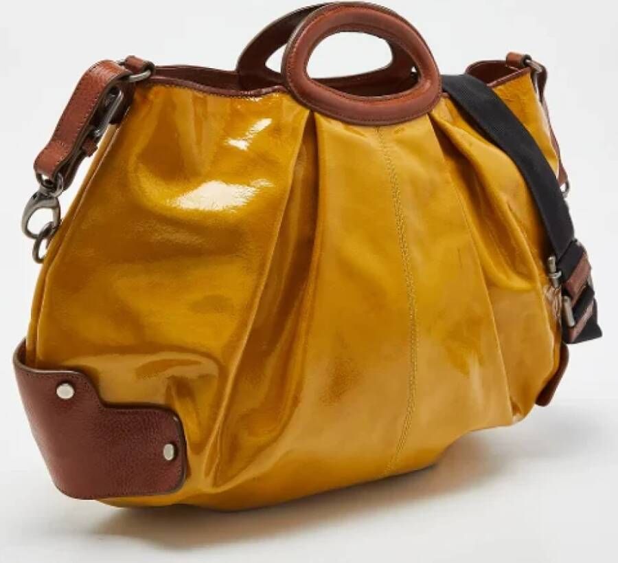 Marni Pre-owned Fabric handbags Yellow Dames