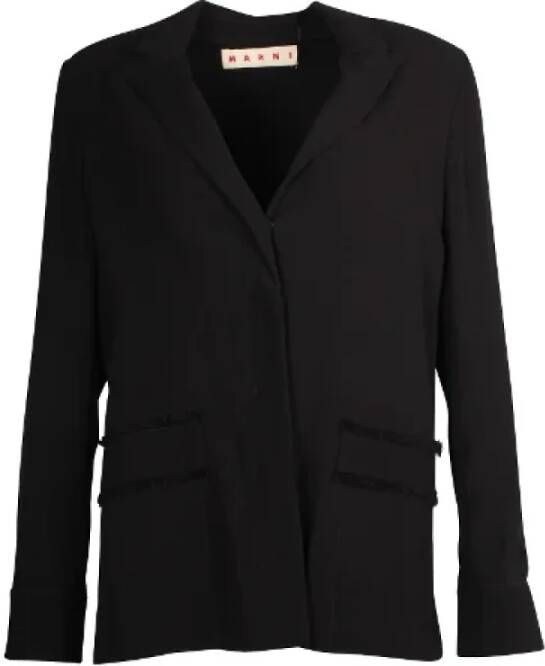 Marni Pre-owned Fabric outerwear Zwart Dames