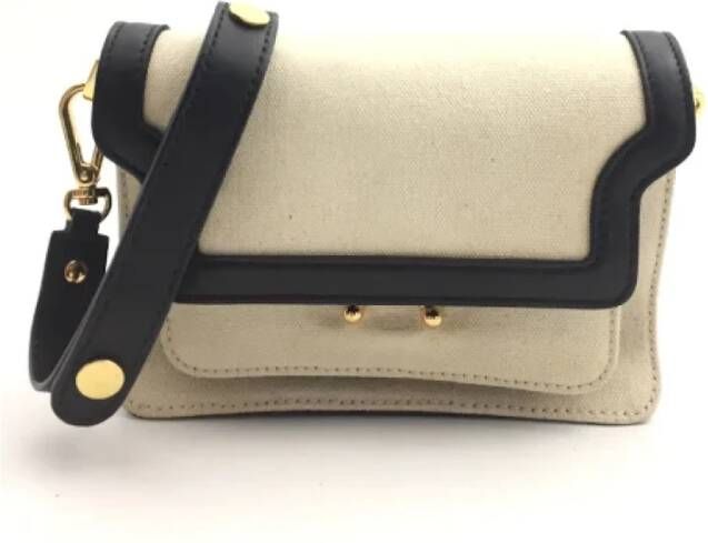 Marni Pre-owned Fabric shoulder-bags Beige Dames