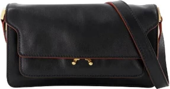 Marni Pre-owned Leather clutches Zwart Dames