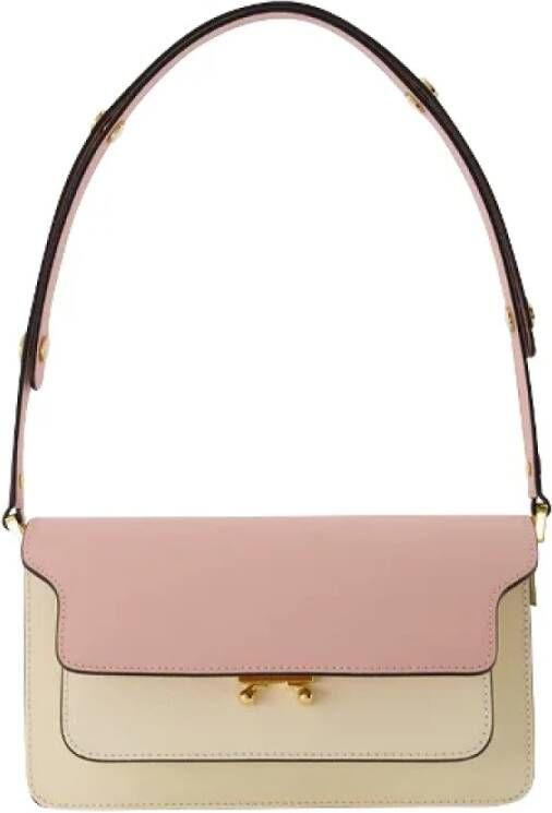 Marni Pre-owned Leather handbags Beige Dames