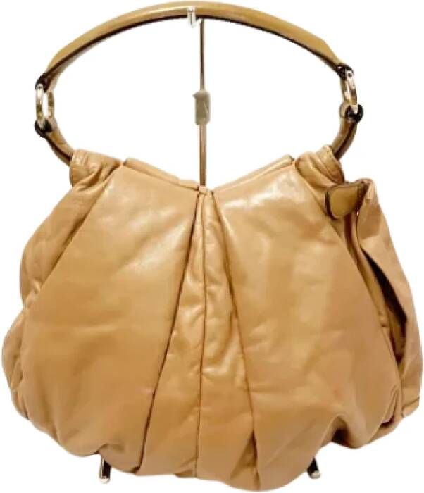 Marni Pre-owned Leather handbags Bruin Dames